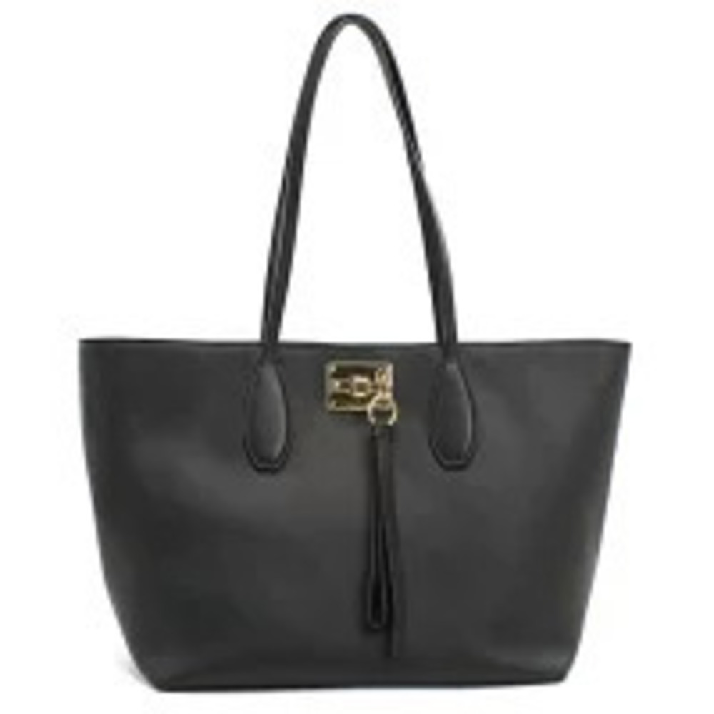 Salvatore Ferragamo Tote Bag Gancini Black Handbag